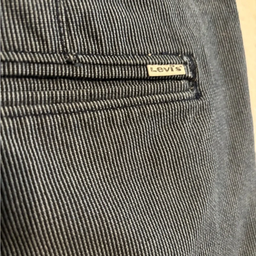 Levi’s Men’s blue pinstripe tapered leg pants Size 32x30